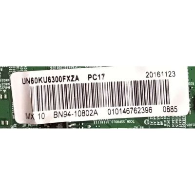 KIT DE TARJETAS PARA TV SAMSUNG / MAIN BN94-10802A / BN41-02528A / FUENTE BN44-00808D / L65S6N_FSM / PANEL CY-GK060HGSV2H / DISPLAY LQ601R3HB2K / BN96-39208A / MODELO UN60KU6300FXZA EA01 - Imagen 3